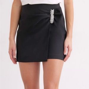 Dynamite Jeweled Mini Skirt
